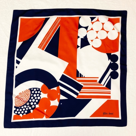 Vintage Patricia Dumont Colour Block Scarf - Picture 6 of 7